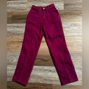 Vintage Maroon Lawman Jeans